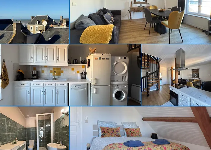 Mulberry Duplex Bien Equipe 2 Petite Vue Sur Plein Centre D'arromanches A 2 Mn De La A Pied Et Pres De Bayeux Au Coeur Des Plages Du Debarquement Arromanches-les-Bains